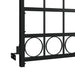 Fence Gate With Arched Top Steel 89x200 Cm Black Oapipb
