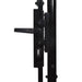 Fence Gate Double Door With Spike Top Steel 3x1.75 m Black