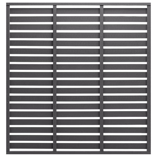 Fence Panel Wpc 180x180 Cm Grey Tonoob