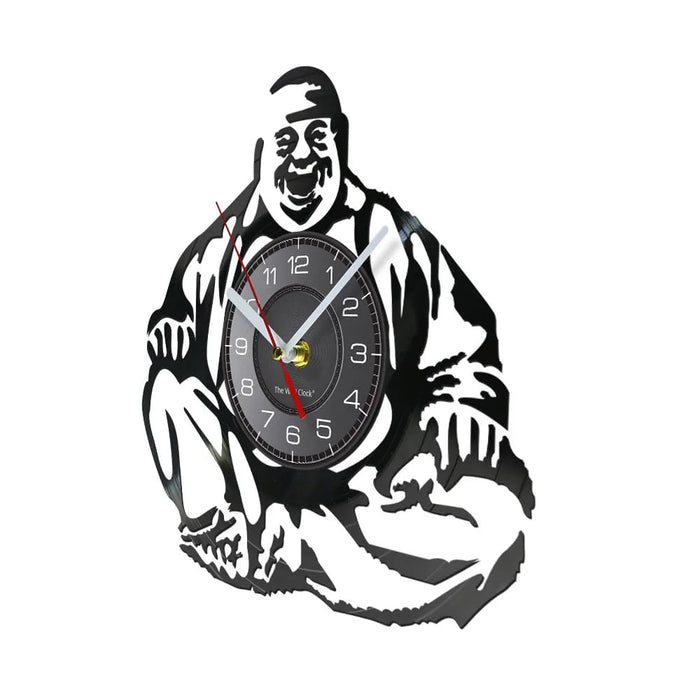 Feng Shui Buddha Vinyl Record Wall Clock