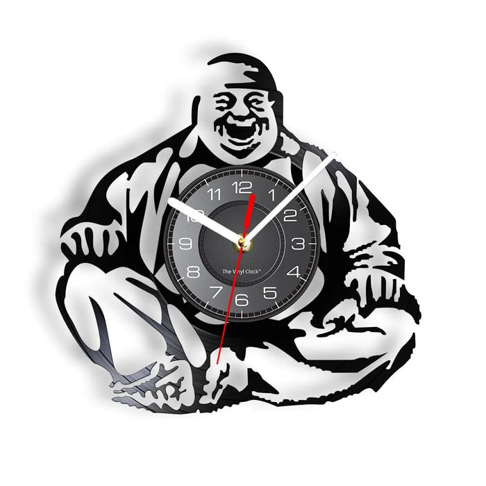 Feng Shui Buddha Vinyl Record Wall Clock