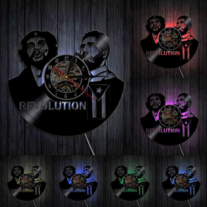 Fidel Castro Che Guevara Cuban Home Deor Led Vinyl Record