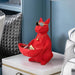 Dog Cat Figurine with Creative Tissue Boxes Table Statue