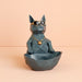 Dog Cat Figurine with Creative Tissue Boxes Table Statue