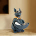 Dog Cat Figurine with Creative Tissue Boxes Table Statue