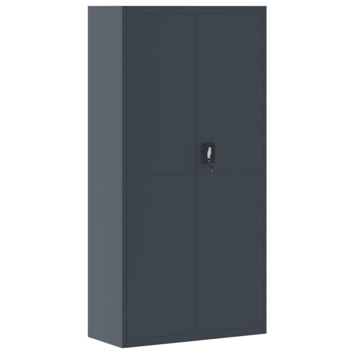File Cabinet Anthracite 90x40x180 Cm Steel Ttkipp