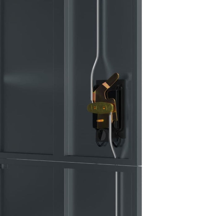 File Cabinet Anthracite 90x40x180 Cm Steel Ttkipp