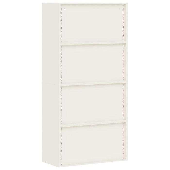 File Cabinet Anthracite And White 90x40x180 Cm Steel Ttkipl