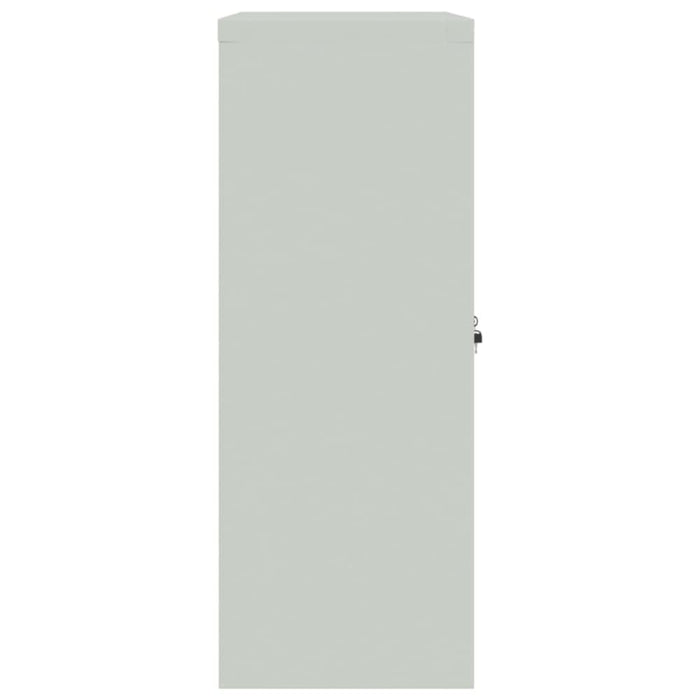 File Cabinet Light Grey 90x40x105 Cm Steel Ttkiti