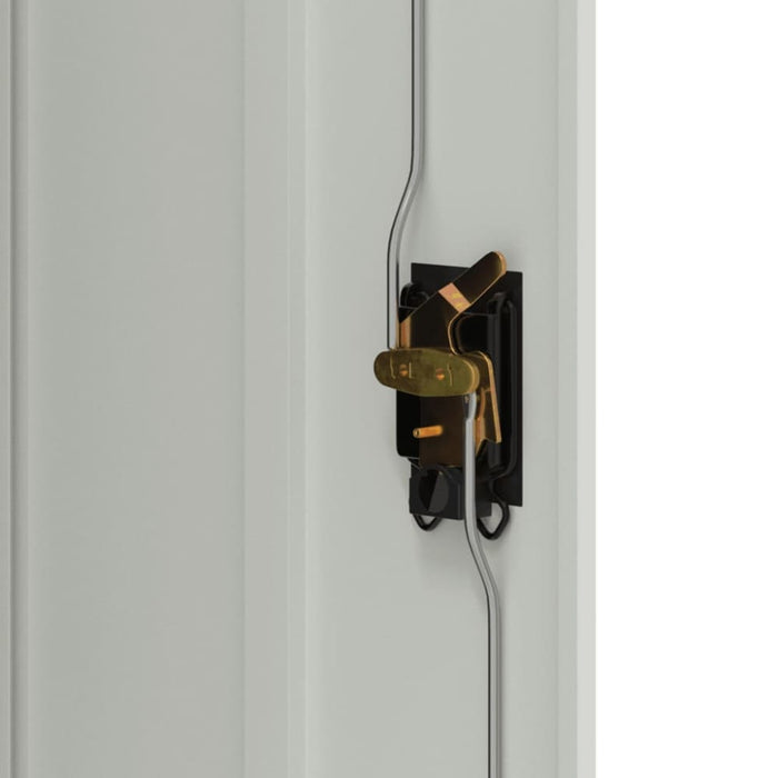 File Cabinet Light Grey 90x40x105 Cm Steel Ttkiti