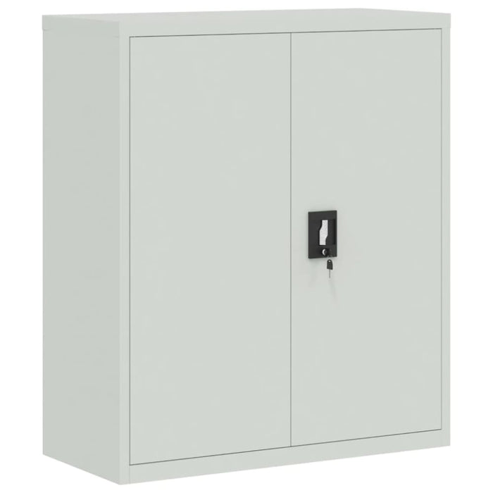 File Cabinet Light Grey 90x40x105 Cm Steel Ttkiti