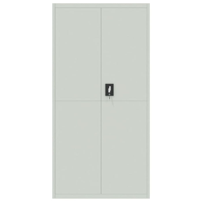 File Cabinet Light Grey 90x40x180 Cm Steel Ttkipt