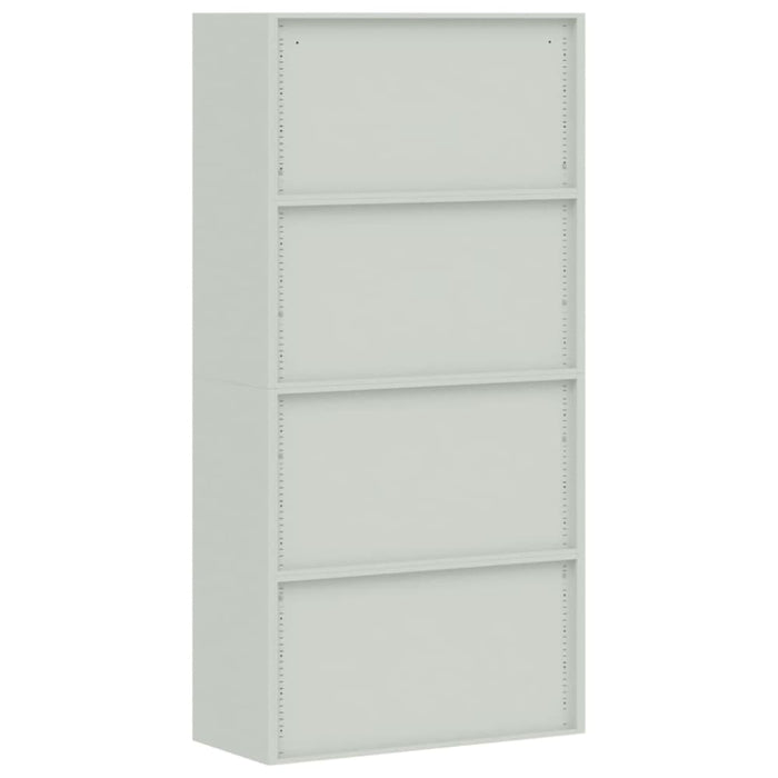 File Cabinet Light Grey 90x40x180 Cm Steel Ttkipt