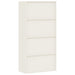 File Cabinet White 90x40x180 Cm Steel Ttkipx