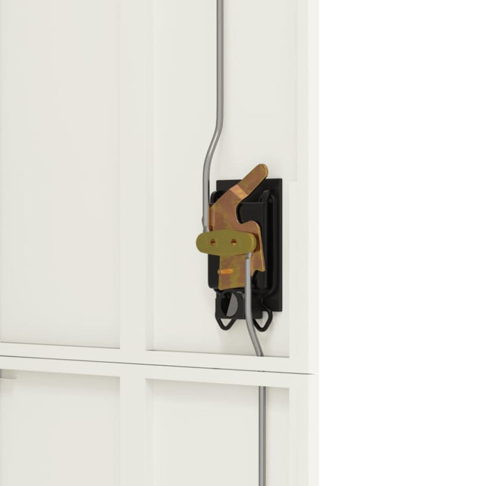 File Cabinet White 90x40x180 Cm Steel Ttkipx