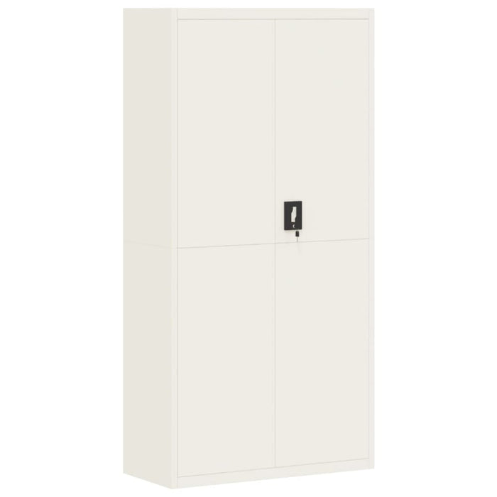 File Cabinet White 90x40x180 Cm Steel Ttkipx