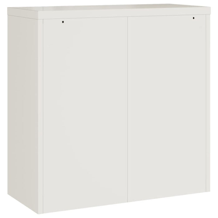 File Cabinet White 90x40x90 Cm Steel Ttkixn