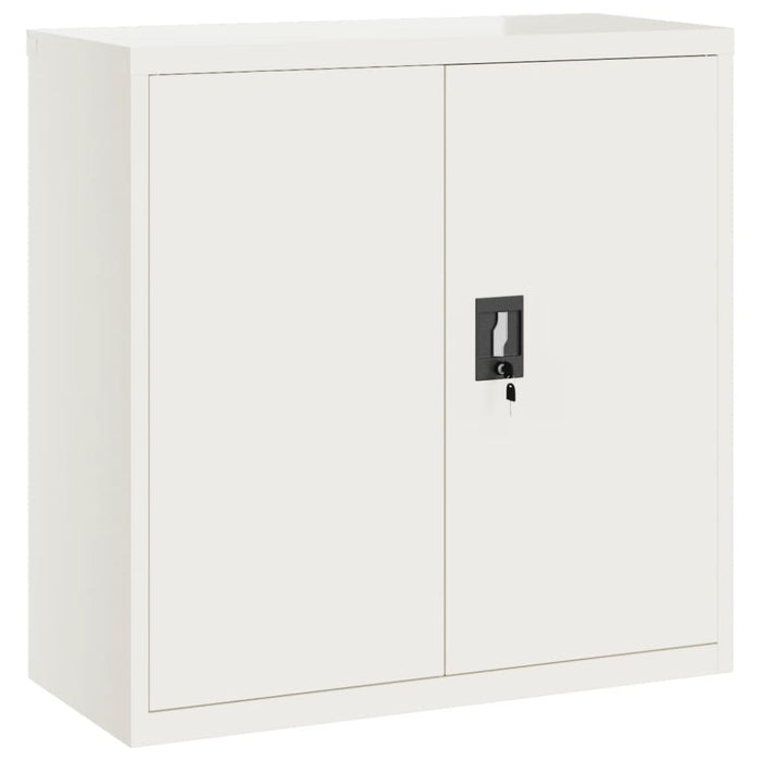 File Cabinet White 90x40x90 Cm Steel Ttkixn