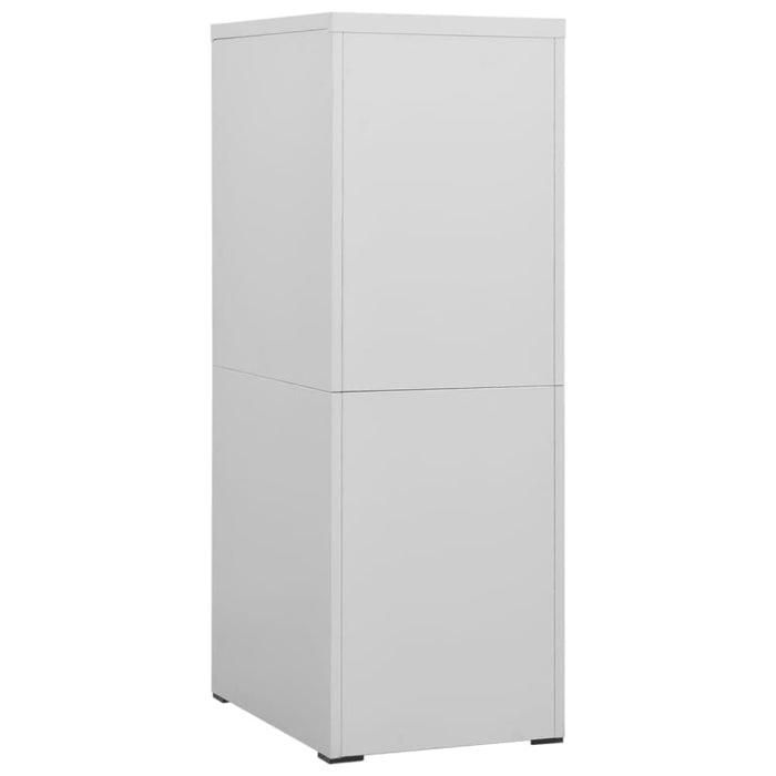 Filing Cabinet Light Grey 46x62x133 Cm Steel Ttlxik