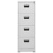 Filing Cabinet Light Grey 46x62x133 Cm Steel Ttlxik