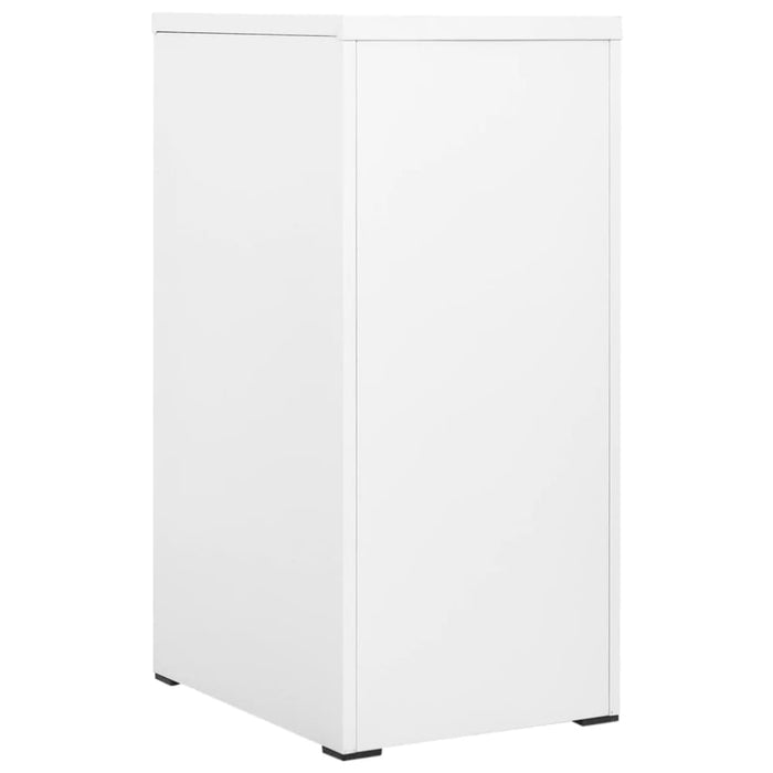 Filing Cabinet White 46x62x102.5 Cm Steel Ttlxia