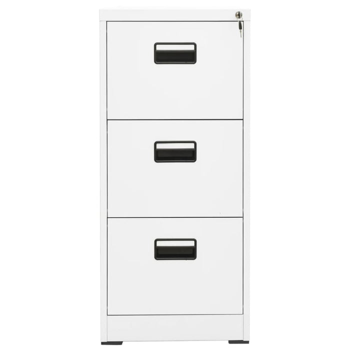 Filing Cabinet White 46x62x102.5 Cm Steel Ttlxia
