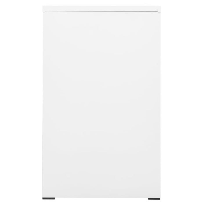 Filing Cabinet White 46x62x102.5 Cm Steel Ttlxia