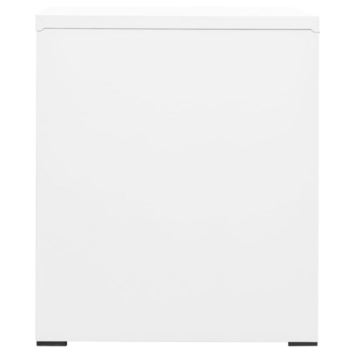Filing Cabinet White 46x62x72.5 Cm Steel Ttlxib