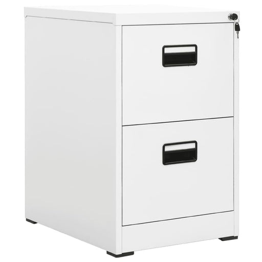 Filing Cabinet White 46x62x72.5 Cm Steel Ttlxib