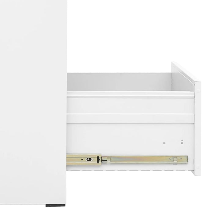 Filing Cabinet White 46x62x72.5 Cm Steel Ttlxib