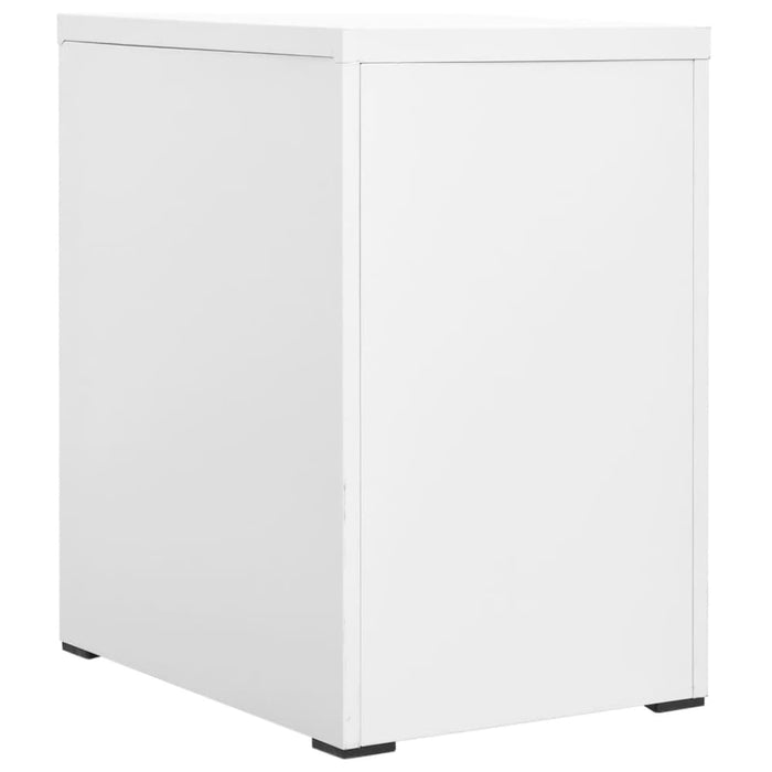 Filing Cabinet White 46x62x72.5 Cm Steel Ttlxib