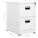 Filing Cabinet White 46x62x72.5 Cm Steel Ttlxib