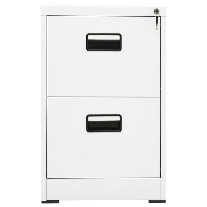 Filing Cabinet White 46x62x72.5 Cm Steel Ttlxib