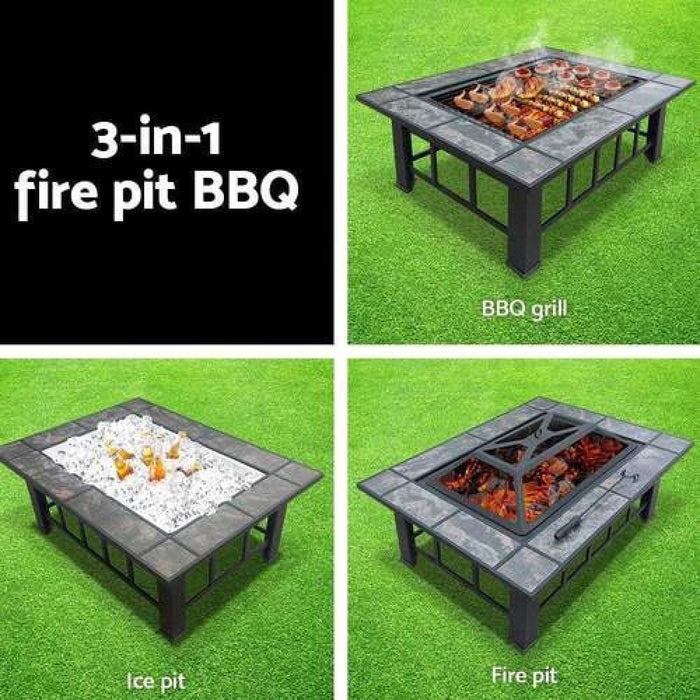 Fire Pit Bbq Grill Stove Table Ice Pits Patio Fireplace