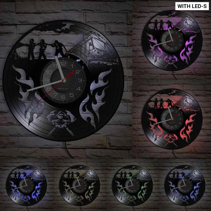 Firefighter Wall Clock with Maltese Cross Design