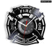 Firefighter Wall Clock with Maltese Cross Design