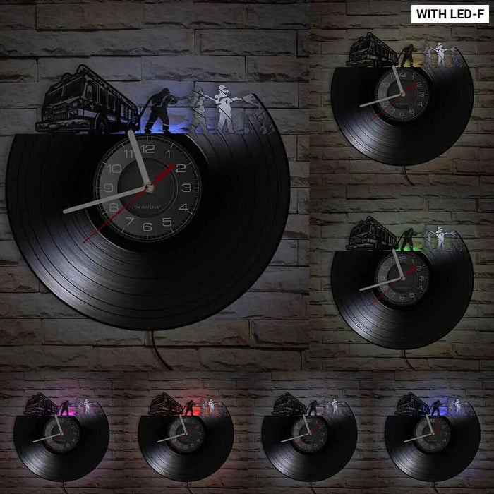 Firefighter Wall Clock with Maltese Cross Design