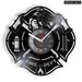 Firefighter Wall Clock with Maltese Cross Design