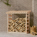 Firewood Rack 108x64.5x110 Cm Solid Wood Pine Nxxati