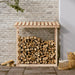 Firewood Rack 108x64.5x110 Cm Solid Wood Pine Nxxati