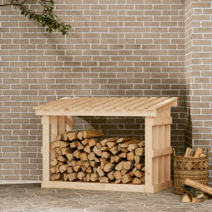 Firewood Rack 108x64.5x77 Cm Solid Wood Pine Nxxatx