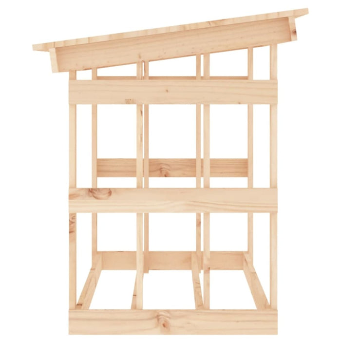 Firewood Rack 108x64.5x77 Cm Solid Wood Pine Nxxatx