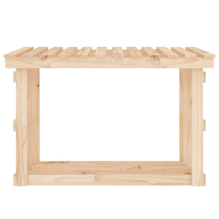 Firewood Rack 108x64.5x77 Cm Solid Wood Pine Nxxatx