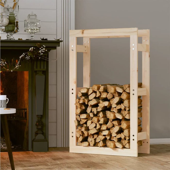 Firewood Rack 60x25x100 Cm Solid Wood Pine Nxxaox