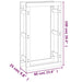Firewood Rack 60x25x100 Cm Solid Wood Pine Nxxaox