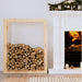 Firewood Rack 80x25x100 Cm Solid Wood Pine Nxxaoi
