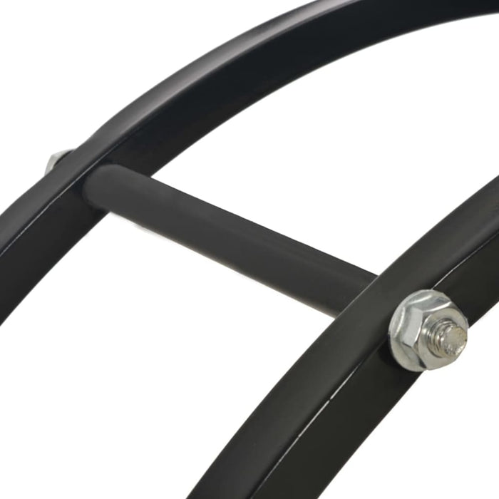 Firewood Rack Black 70x20x70 Cm Steel Xnaibo