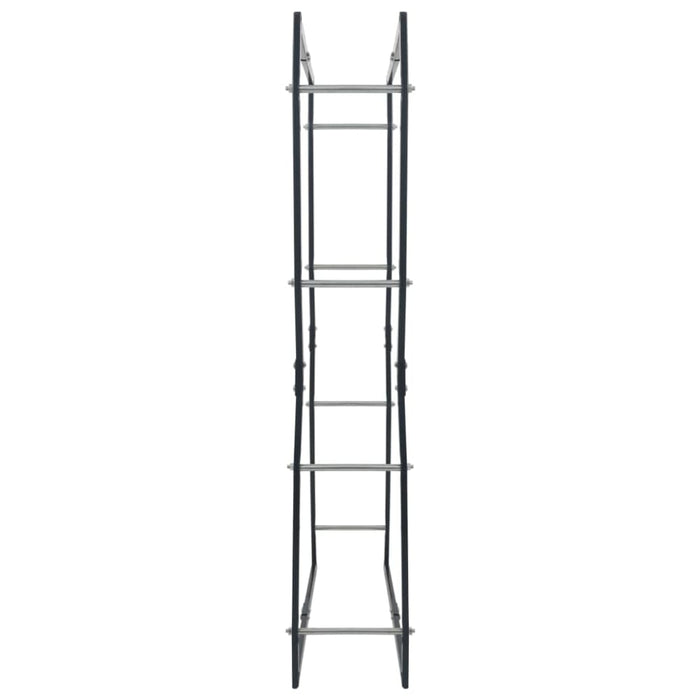 Firewood Rack Black 80x25x150 Cm Steel Xnlxnk