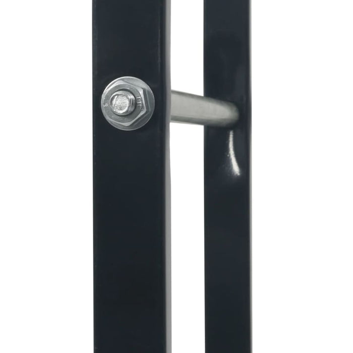 Firewood Rack Black 80x25x150 Cm Steel Xnlxnk