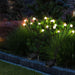 Firfly Solar Lawn Lights 8led 4pc Outdoor Black